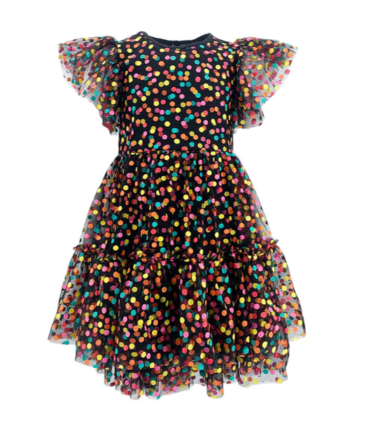 Black Funfetti Surprise Dress