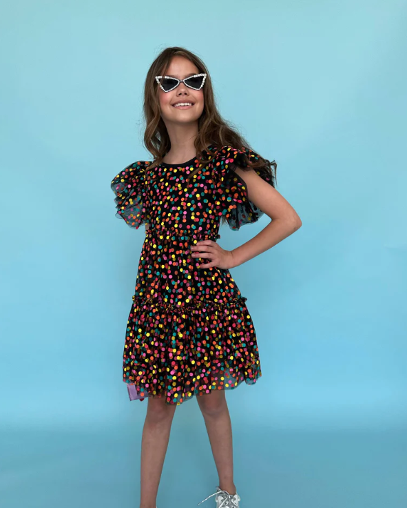 Black Funfetti Surprise Dress