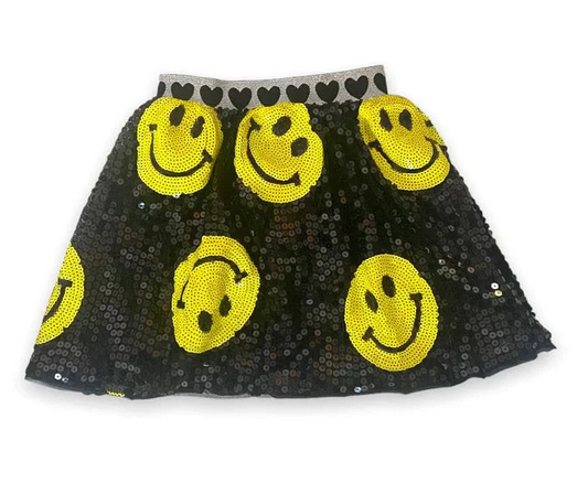 Don't Worry Be Happy Sequin Skirt