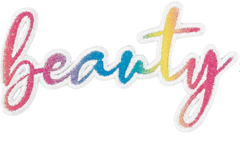 Beauty Embroidered Sticker Patch