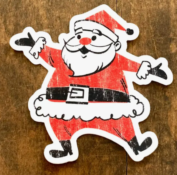 Jolly Santa Sticker