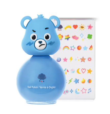 Blue Care Bear Nail Polish & Stickers
