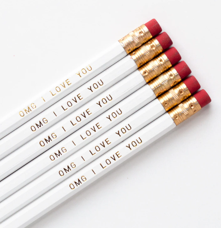 OMG I Love You Pencil Set