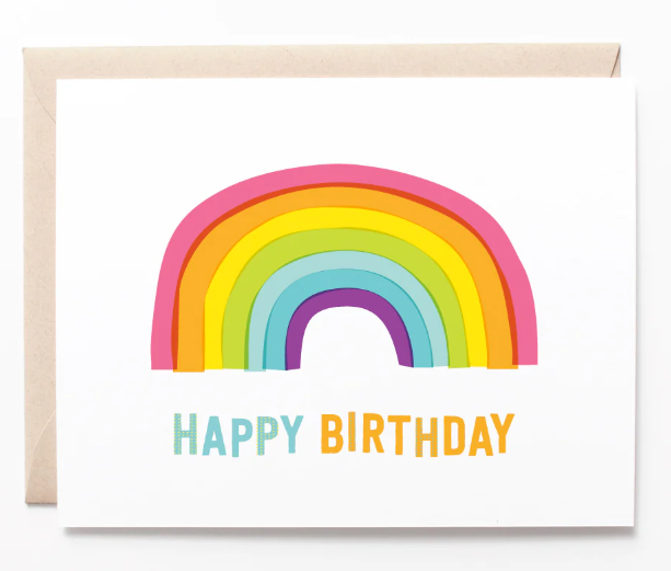 Rainbow Birthday Card