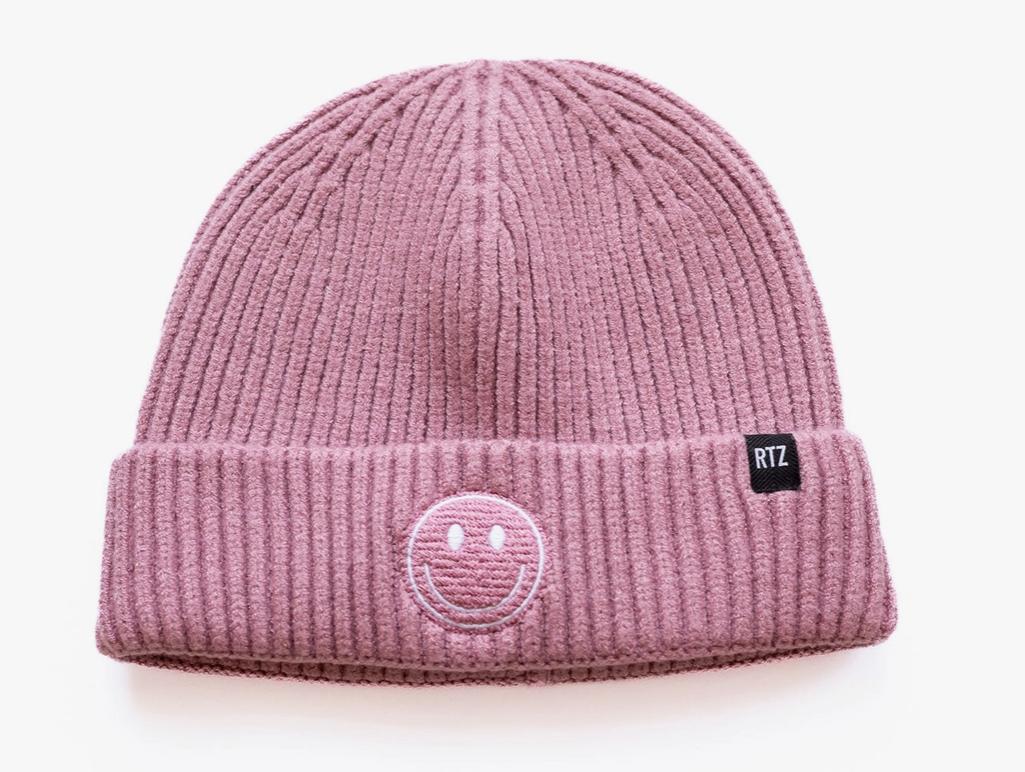 Blush Smiley Beanie