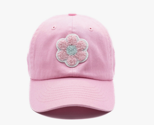Light Pink Terry Hat | Pink Flower