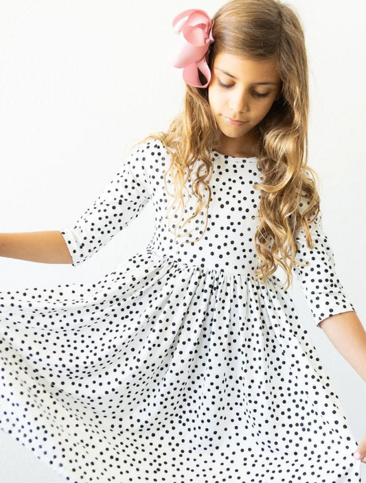 Scattered Dot Twirl Dress