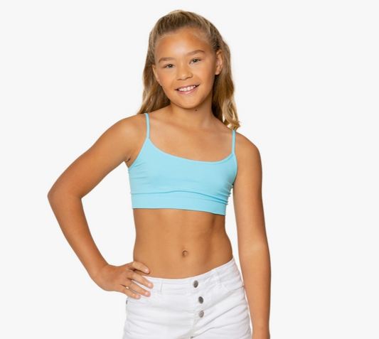 New Sky Blue Bandeau Bra Cami (Onesize)