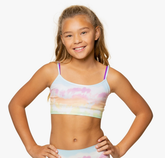 Springtime Rainbow Print Bra Cami (7-14)