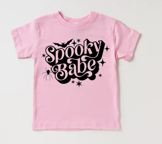 Spooky Babe Graphic Tee | Pink