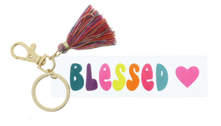 Blessed Keychain w/Tassel