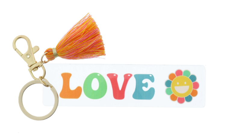 Love Keychain w/Tassel