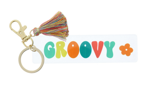 Groovy Keychain w/Tassel