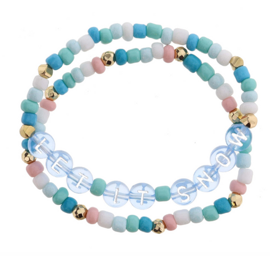 Let it Snow Bracelet Set
