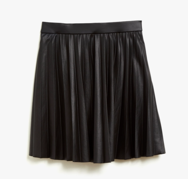 Black Pleated Tennis Skirt