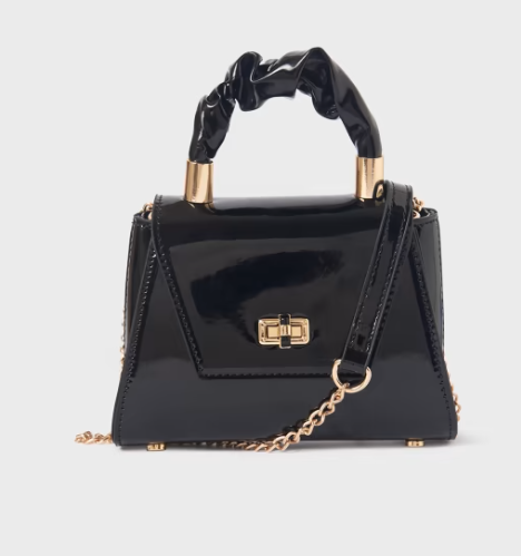 Black Patent Leather Purse | 5992