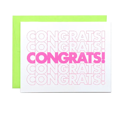 Congrats Bag Card