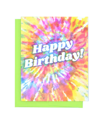 Happy Birthday Tie Dye Card