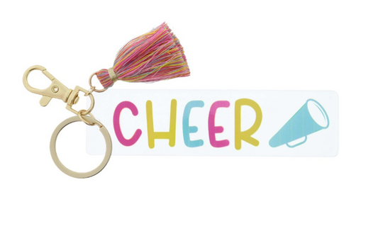 Cheer Keychain w/Tassel