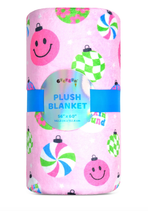 Rocking Around Ornaments Plush Blanket