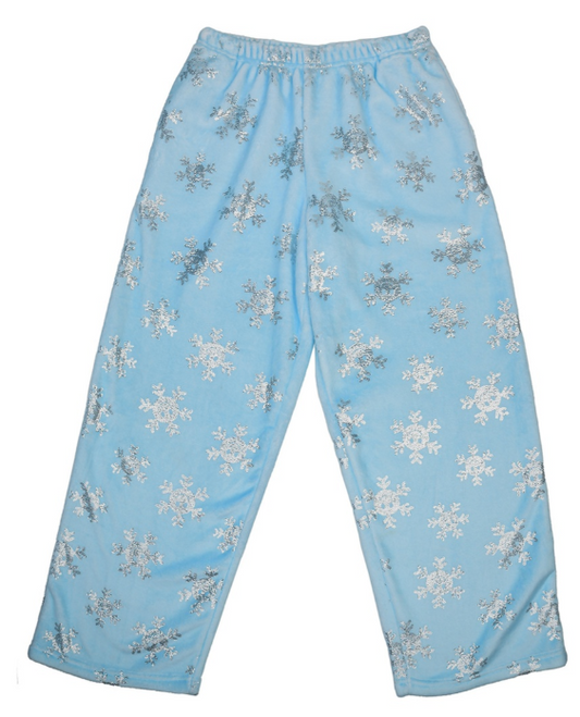 Shimmering Snowflakes Plush Pants