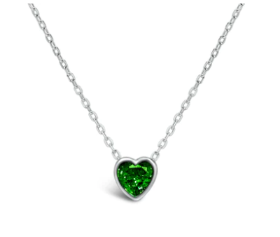 Bezel Heart | May Emerald