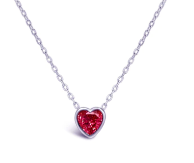 Bezel Heart | July Ruby