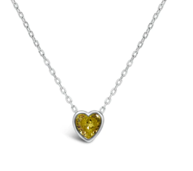 Bezel Heart | November Citrine