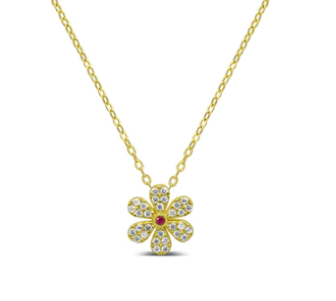 Gold Dainty Daisy Necklace