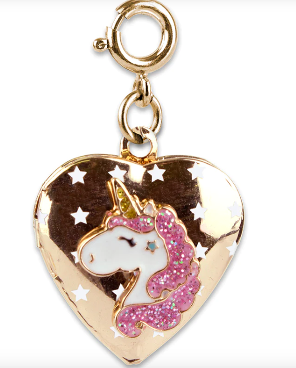 Gold Unicorn Locket Charm