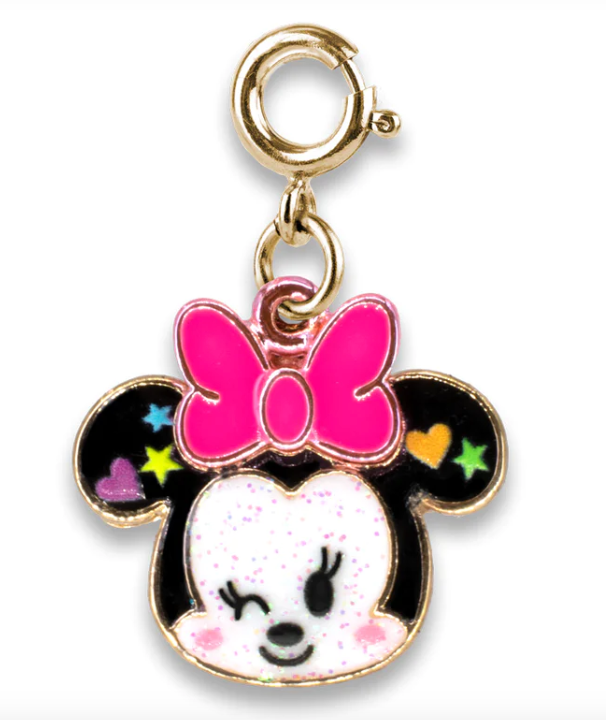 Gold Glitter Minnie Charm