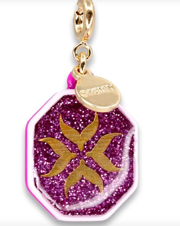 Gold Glitter Anna Charm