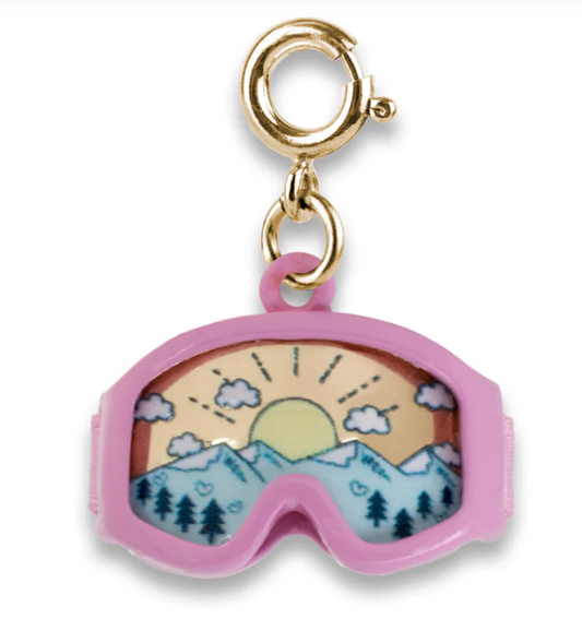 Gold Ski Goggles Charm