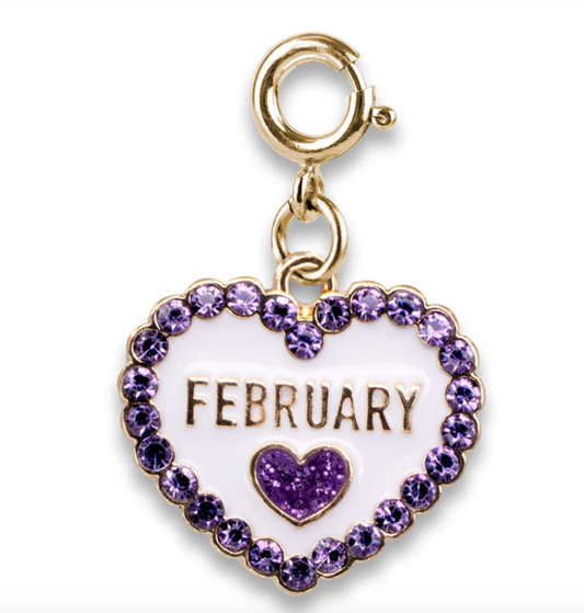 Gold Birthstone Charm | February