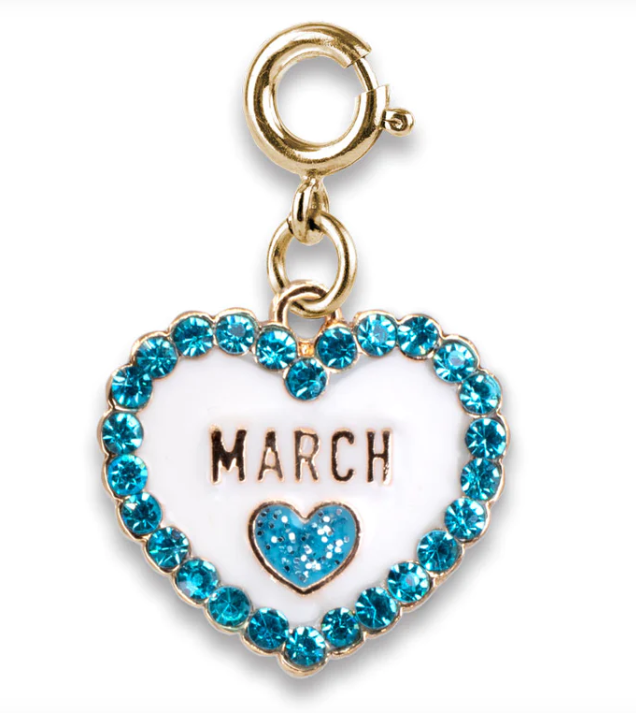 Gold Birthstone Charm | March