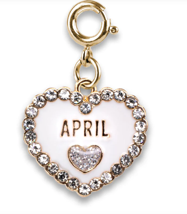 Gold Birthstone Charm | April