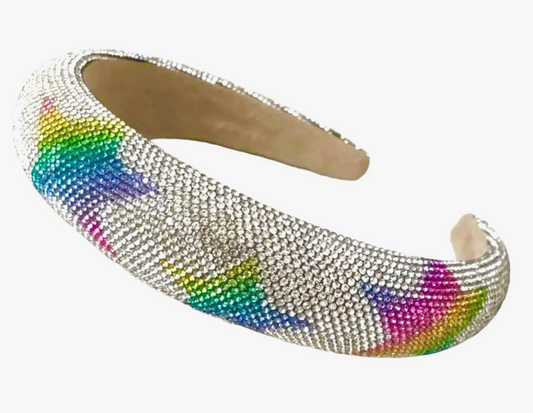 Star Rainbow Crystal Headband