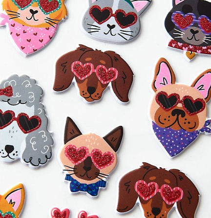 Valentine Pet Stickers
