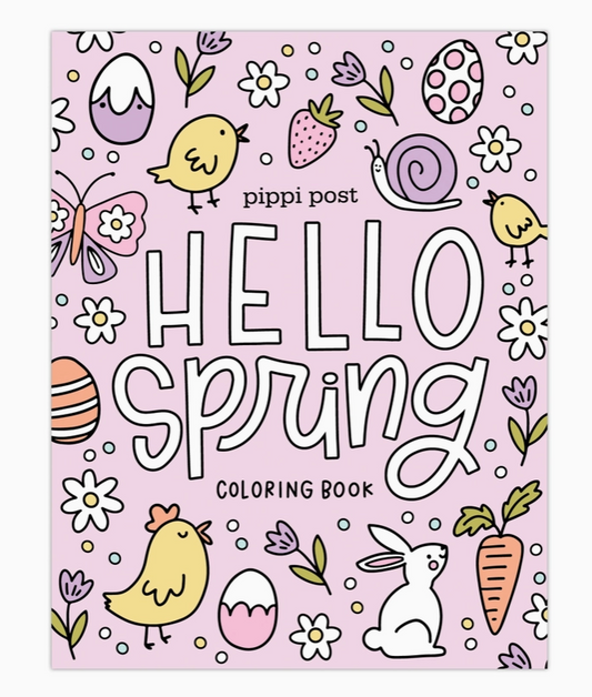 Hello Spring Coloring Book