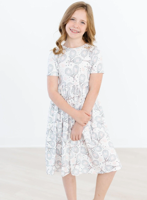 Game, Set, Match Short Sleeve Pocket Twirl Dress