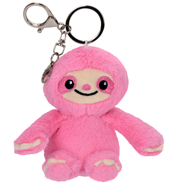 Pink Sloth Clip Bag Buddy