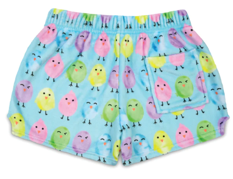 Eggcellent Chicks Plush Shorts