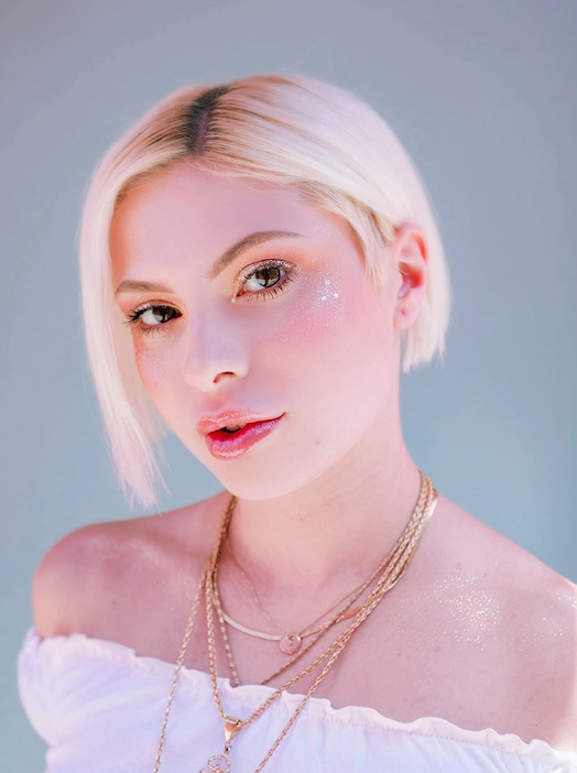 Red Hearts Cherry Glitter Lip Gloss