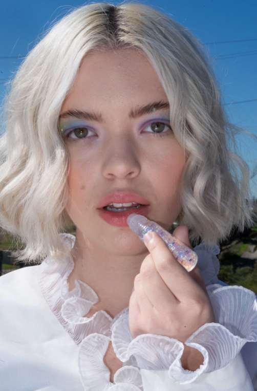 Rose Glitter Lip Gloss
