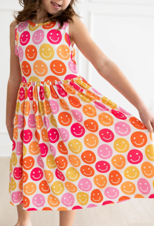 Don't Worry, Be Hippy Tank Twirl Dress