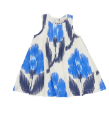 Blue Ikat Jaipur Dress