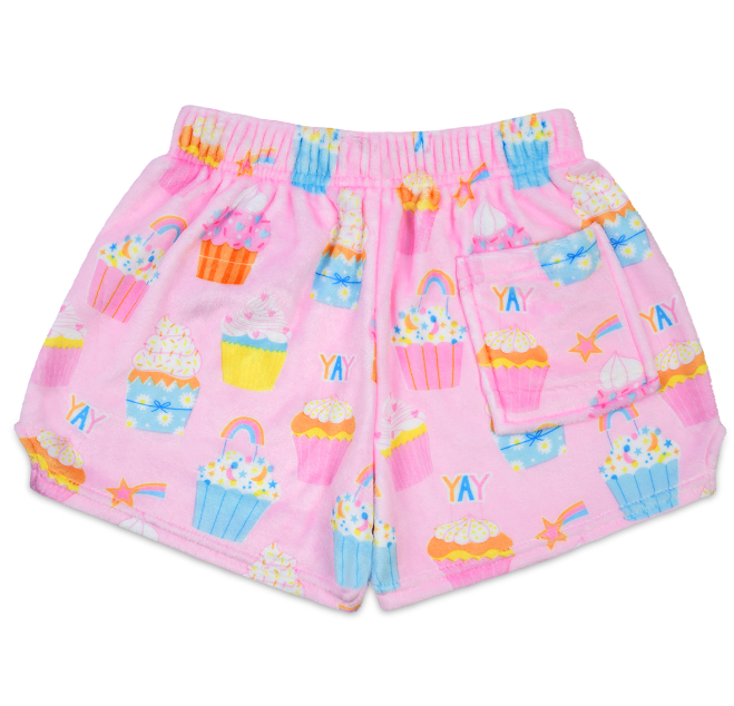 Cupcake Party Plush Shorts