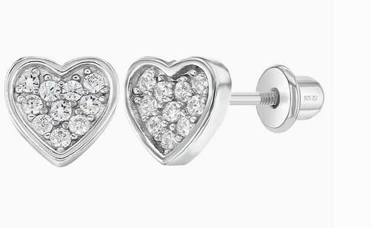 Heart of Gems CZ Earrings | Sterling Silver