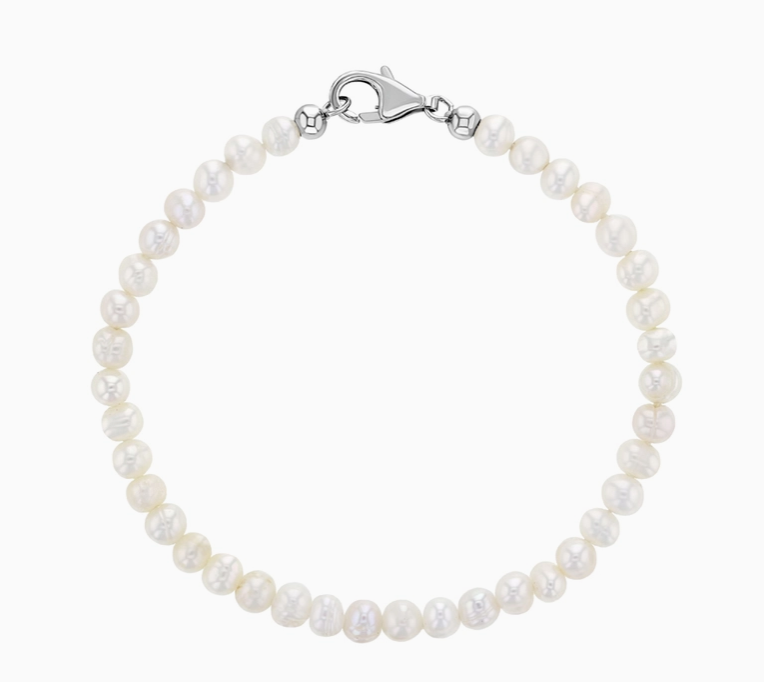 5.5" Freshwater Cultured Pearl Bracelet | Sterling Silver