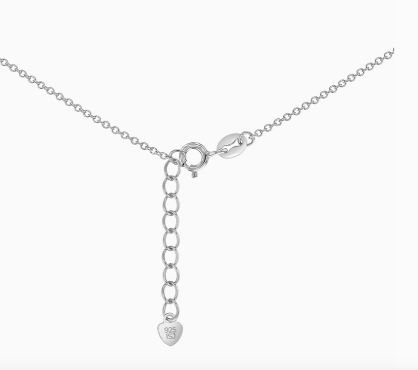 CZ 14mm Cross Necklace | Sterling Silver